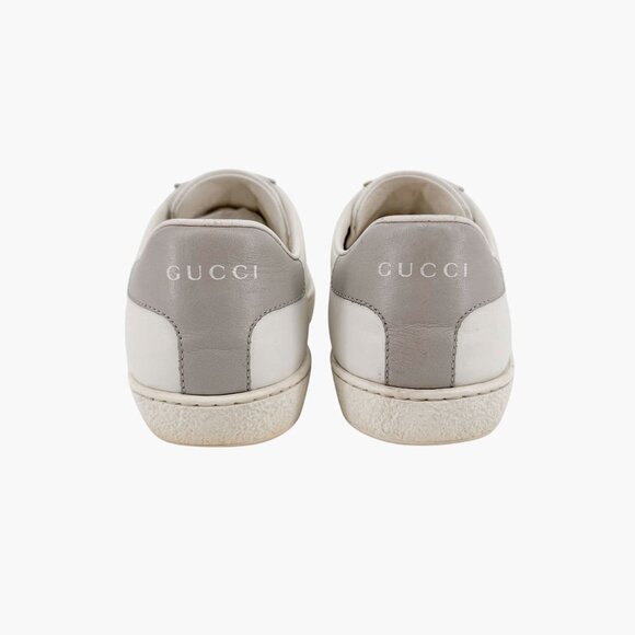 Gucci Interlocking GG Ace Sneakers Size 37 US 7 White Leather Low Top Logo Shoe - Picture 6 of 13